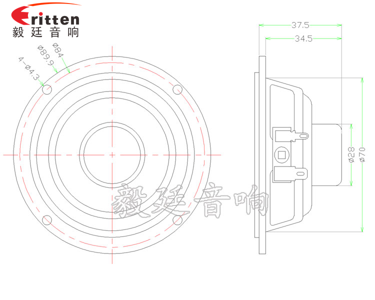 3.5寸全频玻纤盆10W蓝牙音响喇叭成品图 OK-Model.png