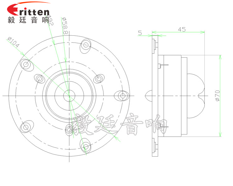 圆型4寸HiFi音箱高音喇叭成品图-Model.png